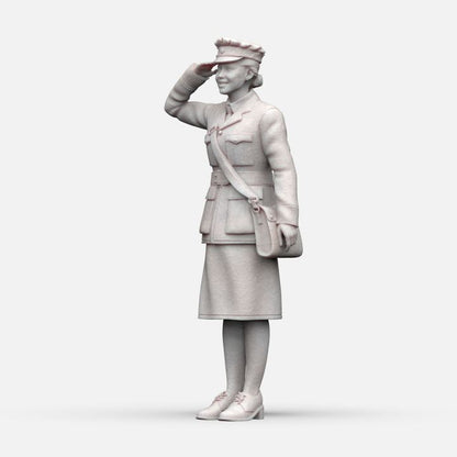 MM1154 WW2 RAF WAAF Saluting Figure