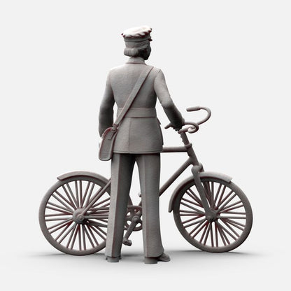MM1154 WW2 RAF WAAF with Pushbike Figure