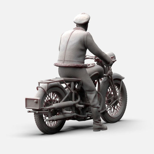 MM1154 WW2 RAF Pilot and Motorbike Figure