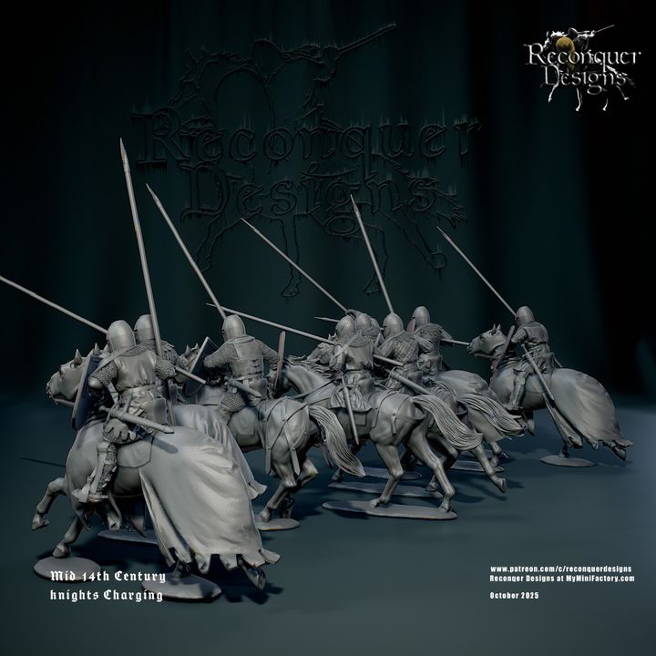 REM0177 Mid 14th c Knights set B Charging