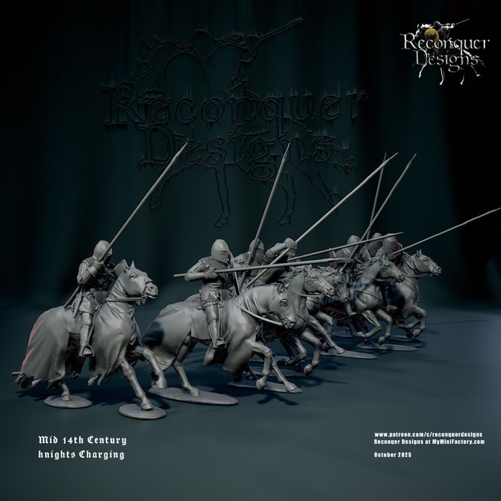 REM0177 Mid 14th c Knights set B Charging