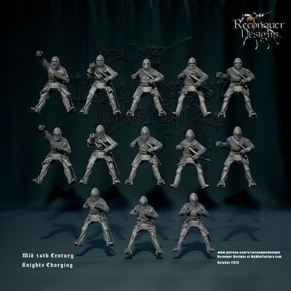 REM0177 Mid 14th c Knights set B Charging