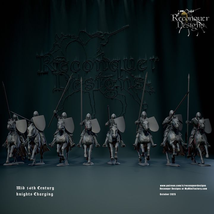 REM0177 Mid 14th c Knights set B Charging