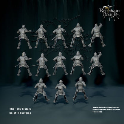REM0177 Mid 14th c Knights set B Charging