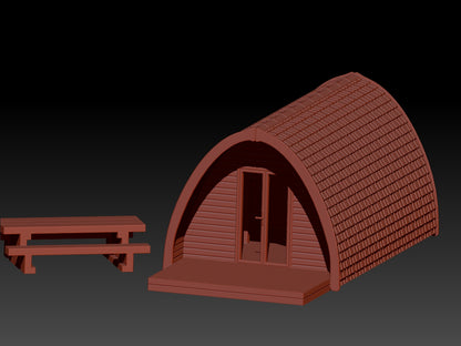 PJD068 Model Railway Glamping Pod