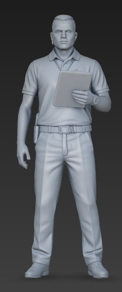 MM4331 Security Guard and Clip Board Figure