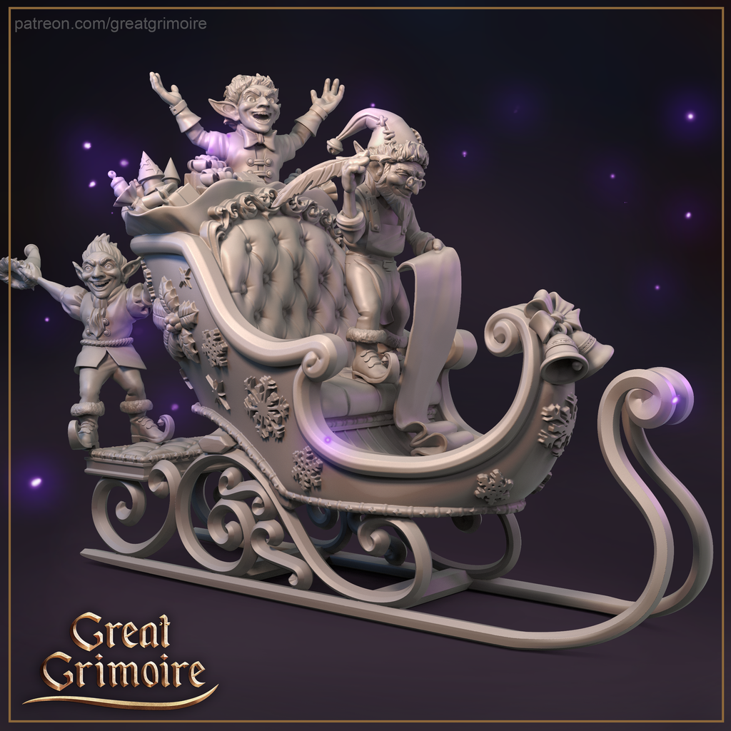 MM1317 Christmas Sleigh Scene