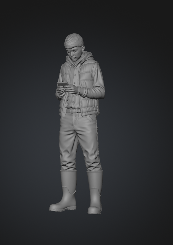 DG013 Farmer boy on the phone