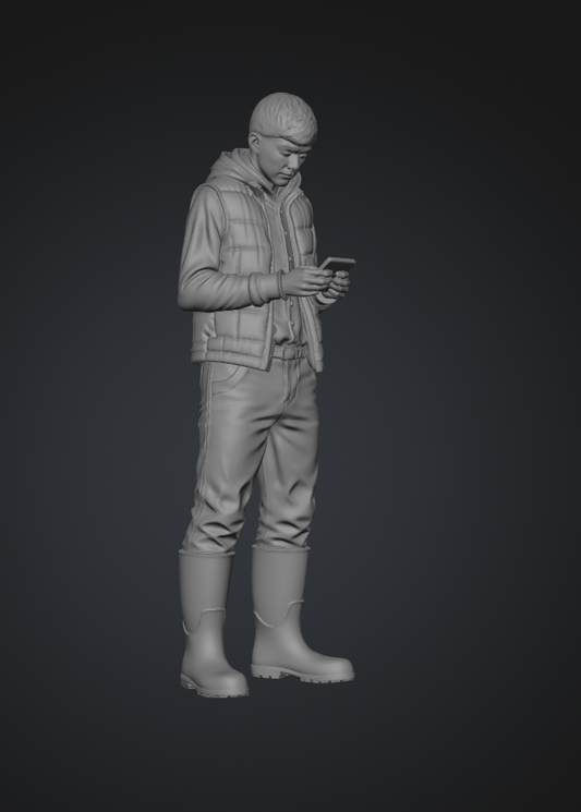 DG013 Farmer boy on the phone