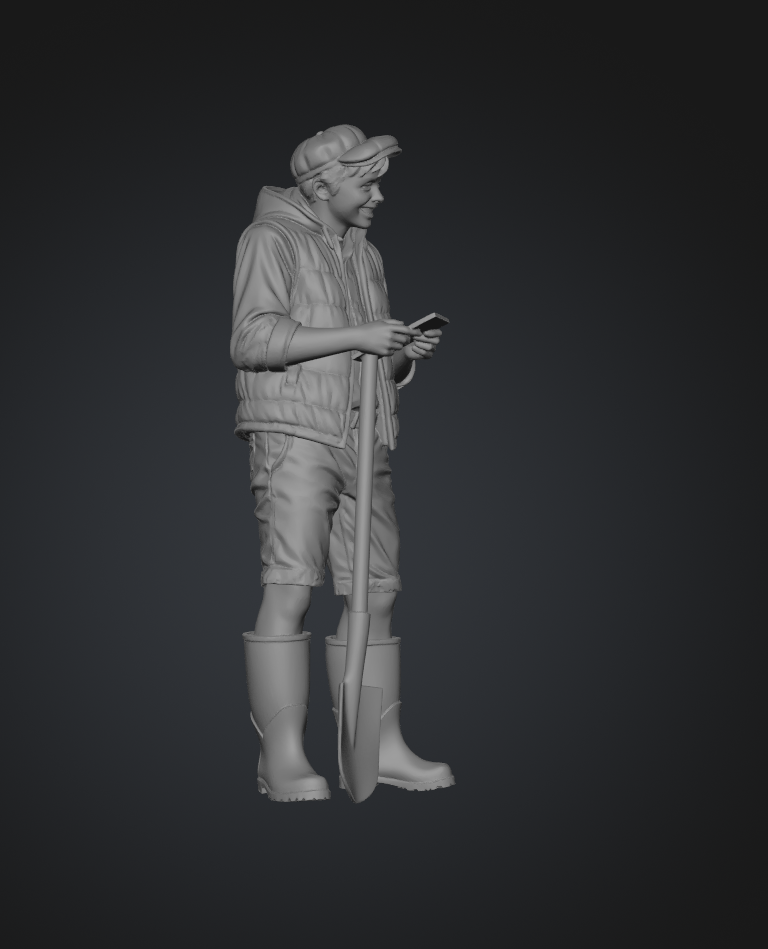 DG014 Farmer boy caught texting