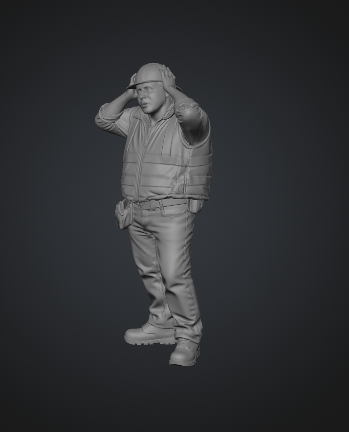 DG028 Surprised construction worker