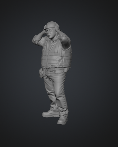 DG028 Surprised construction worker