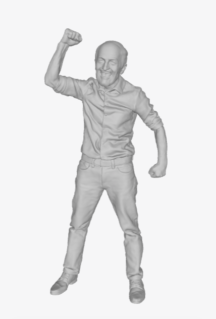 DG041 Man with fist in the air