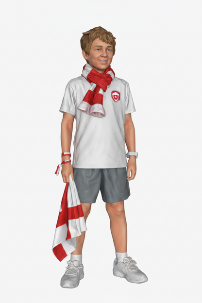 DG046 Child football fan
