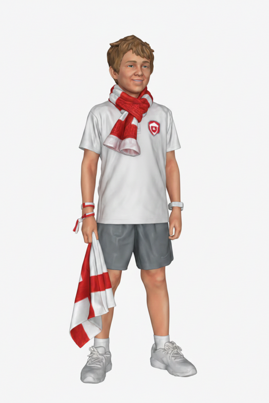DG046 Child football fan
