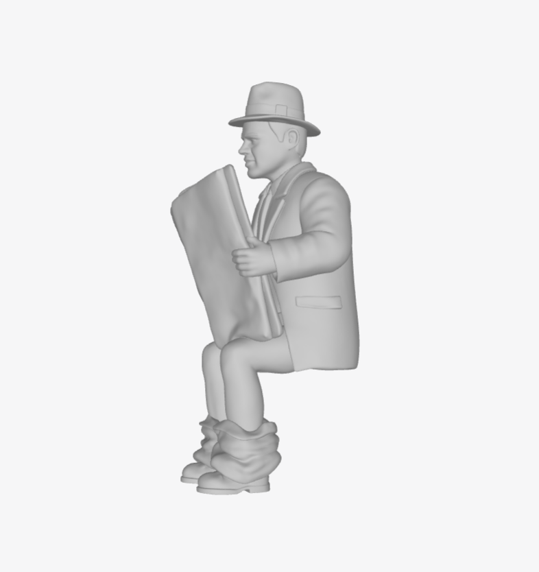 DG053 Man on toilet