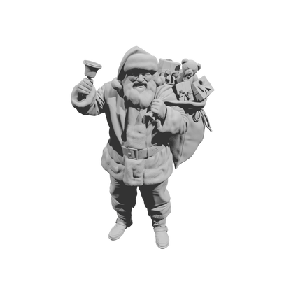 DG086 Winter Scene- Santa with bell and toys