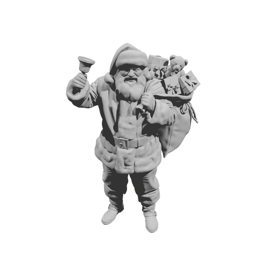 DG086 Winter Scene- Santa with bell and toys