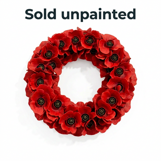 DG117 Poppy  wreath WW2 x5