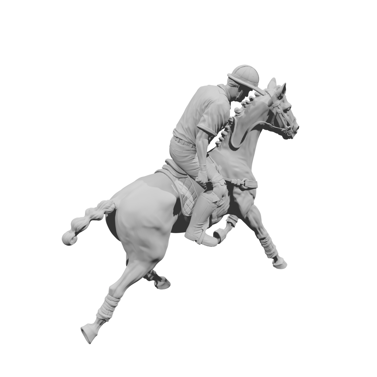 DG132 Horse polo player