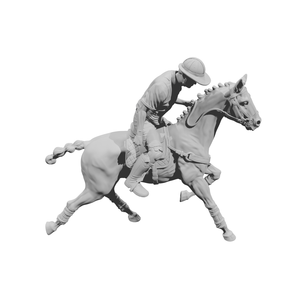 DG132 Horse polo player