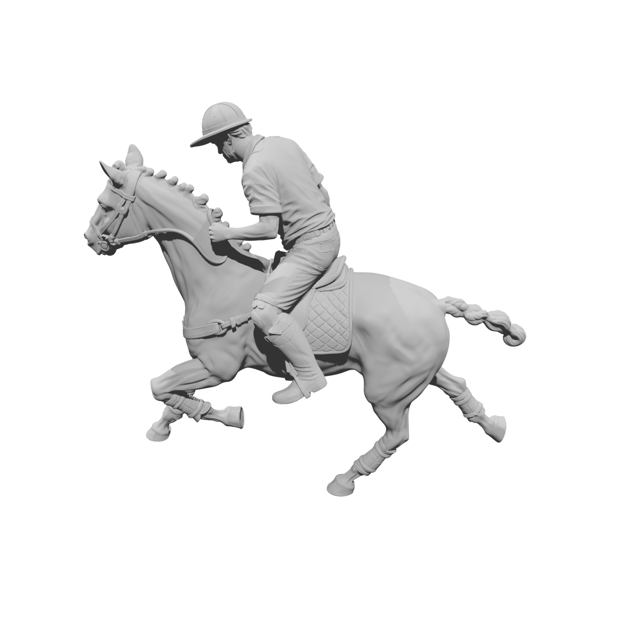 DG132 Horse polo player