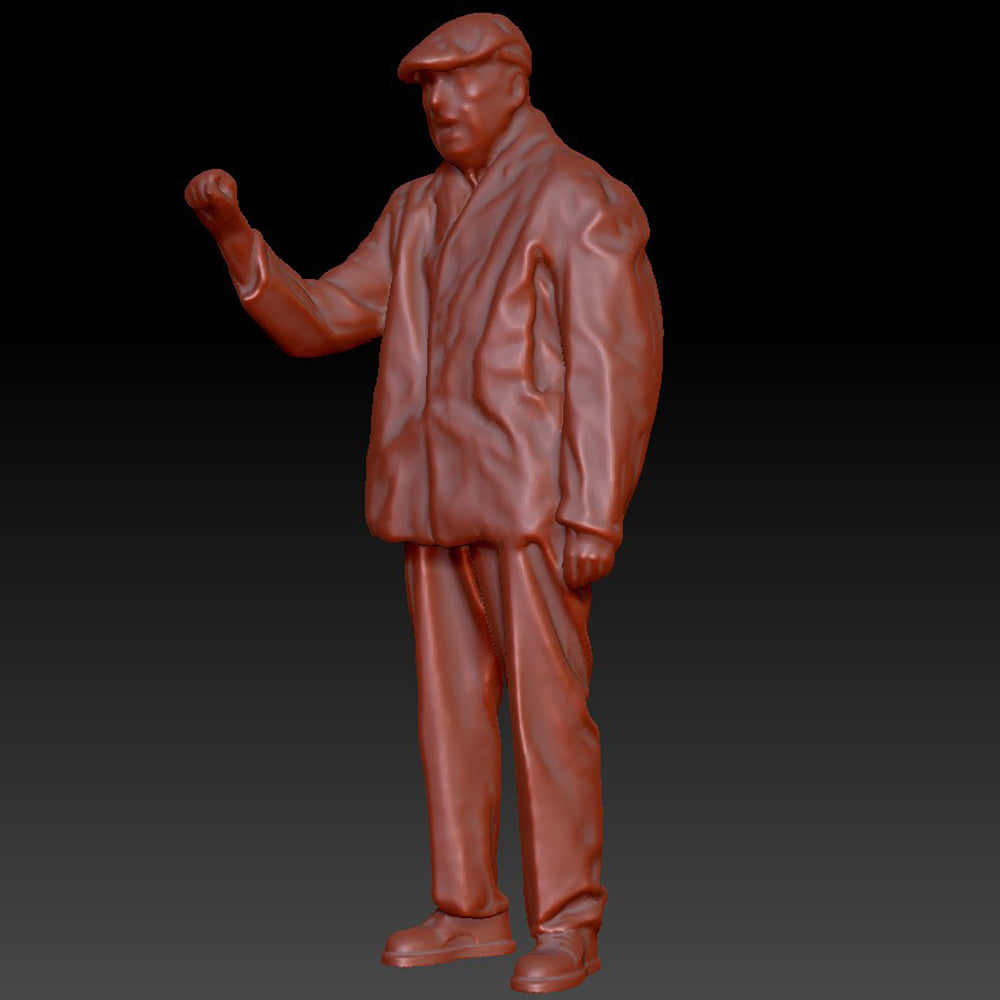 DSP296 Male Steam Engine Driver Standing