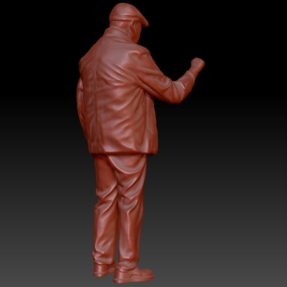 DSP296 Male Steam Engine Driver Standing