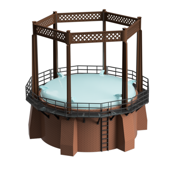 FM506B – Gas Works Gas Holder OO/HO Scale