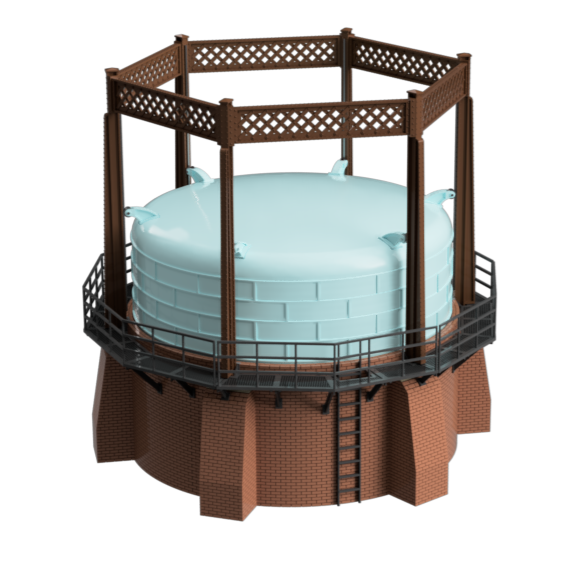 FM506B – Gas Works Gas Holder OO/HO Scale