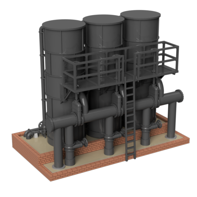 FM506C – Gas Works Condenser OO/HO Scale