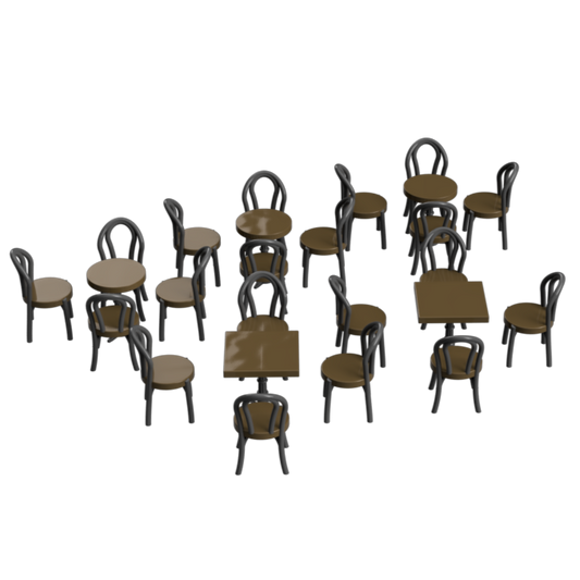 FO120A – Cafe Furniture OO/HO Scale
