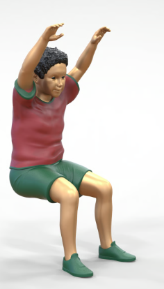 MM436 Football Fun Child Sitting Spectator doing wave