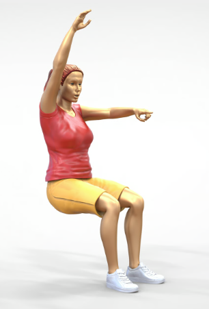 MM427 Football Fun lady Sitting Spectator doing wave