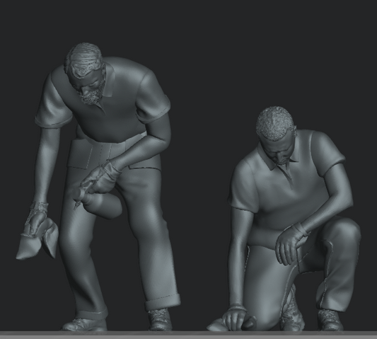 MM1415 2Man cleaning Garage