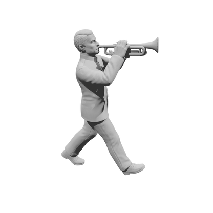 MM2238 HS Marching Band Member-10 Walking Cornetist