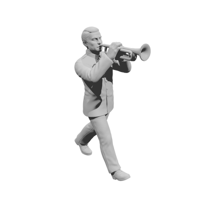 MM2238 HS Marching Band Member-10 Walking Cornetist