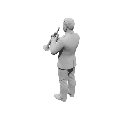 MM2241 HS Marching Band Member-13 Standing Trumpeter
