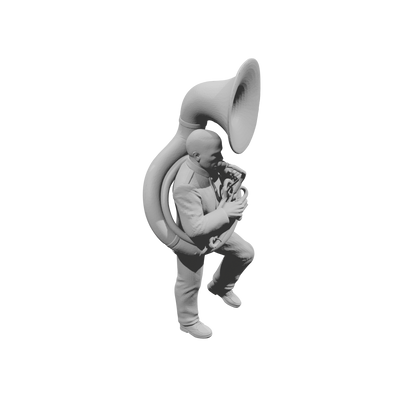 MM2242 HS Marching Band Member-14 Walking Sousaphone