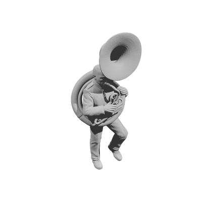 MM2242 HS Marching Band Member-14 Walking Sousaphone