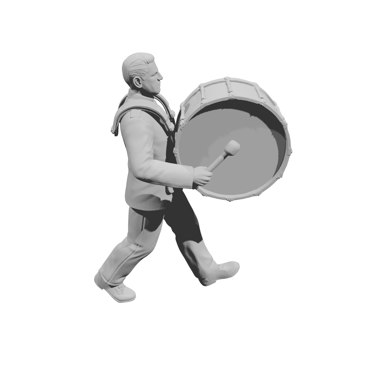 MM2243 HS Marching Band Member-15 Walking Bass Drummer