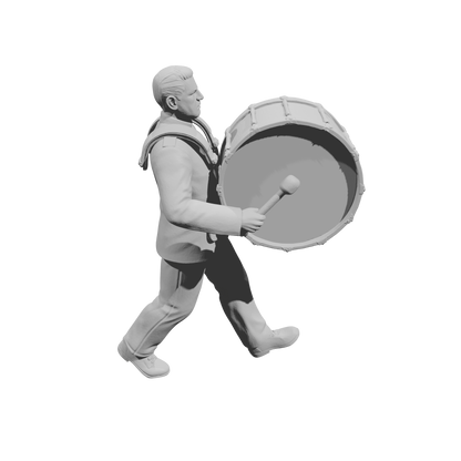 MM2243 HS Marching Band Member-15 Walking Bass Drummer