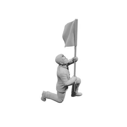 MM2252 HS Marching Band Member-28 Kneeling Standard Bearer