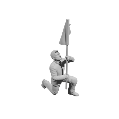 MM2252 HS Marching Band Member-28 Kneeling Standard Bearer