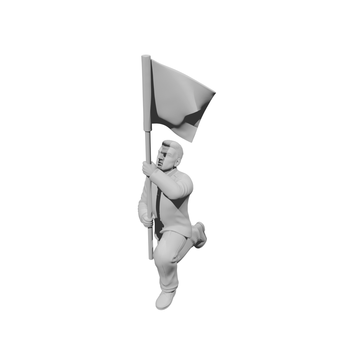 MM2252 HS Marching Band Member-28 Kneeling Standard Bearer