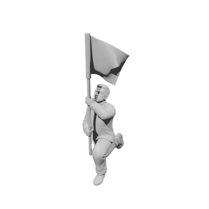 MM2252 HS Marching Band Member-28 Kneeling Standard Bearer