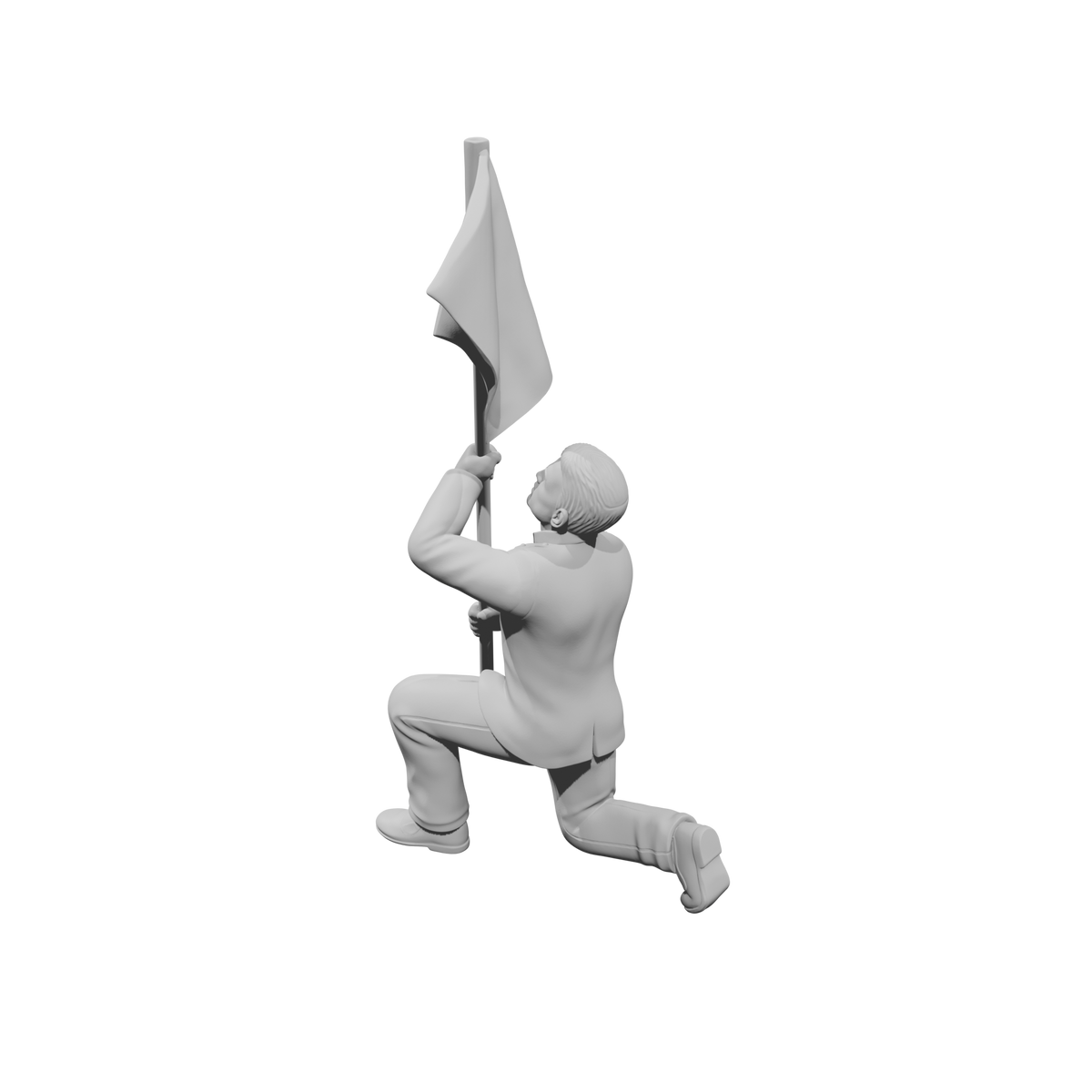 MM2252 HS Marching Band Member-28 Kneeling Standard Bearer