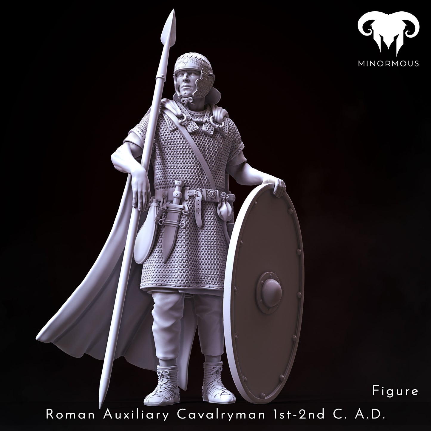 MIN104 Roman Auxiliary Cavalryman 1st-2nd C. A.D. Horsemen of Antiquity!
