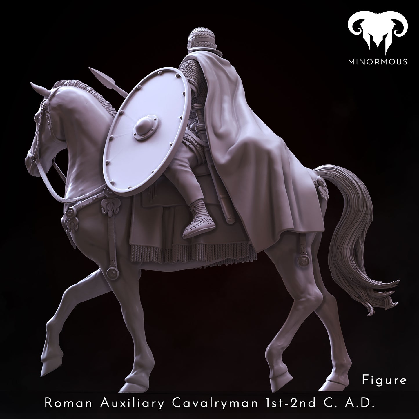 MIN105 Roman Auxiliary Cavalryman 1st-2nd C. A.D. Hooves of Honor!