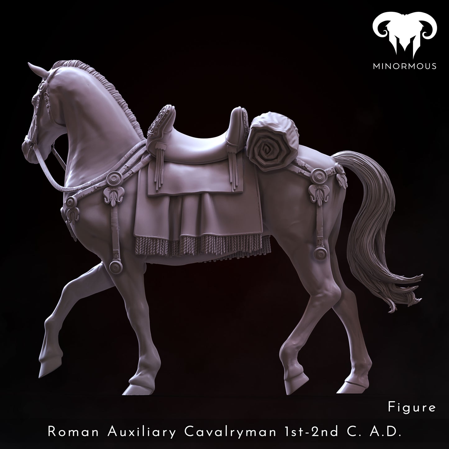 MIN105 Roman Auxiliary Cavalryman 1st-2nd C. A.D. Hooves of Honor!